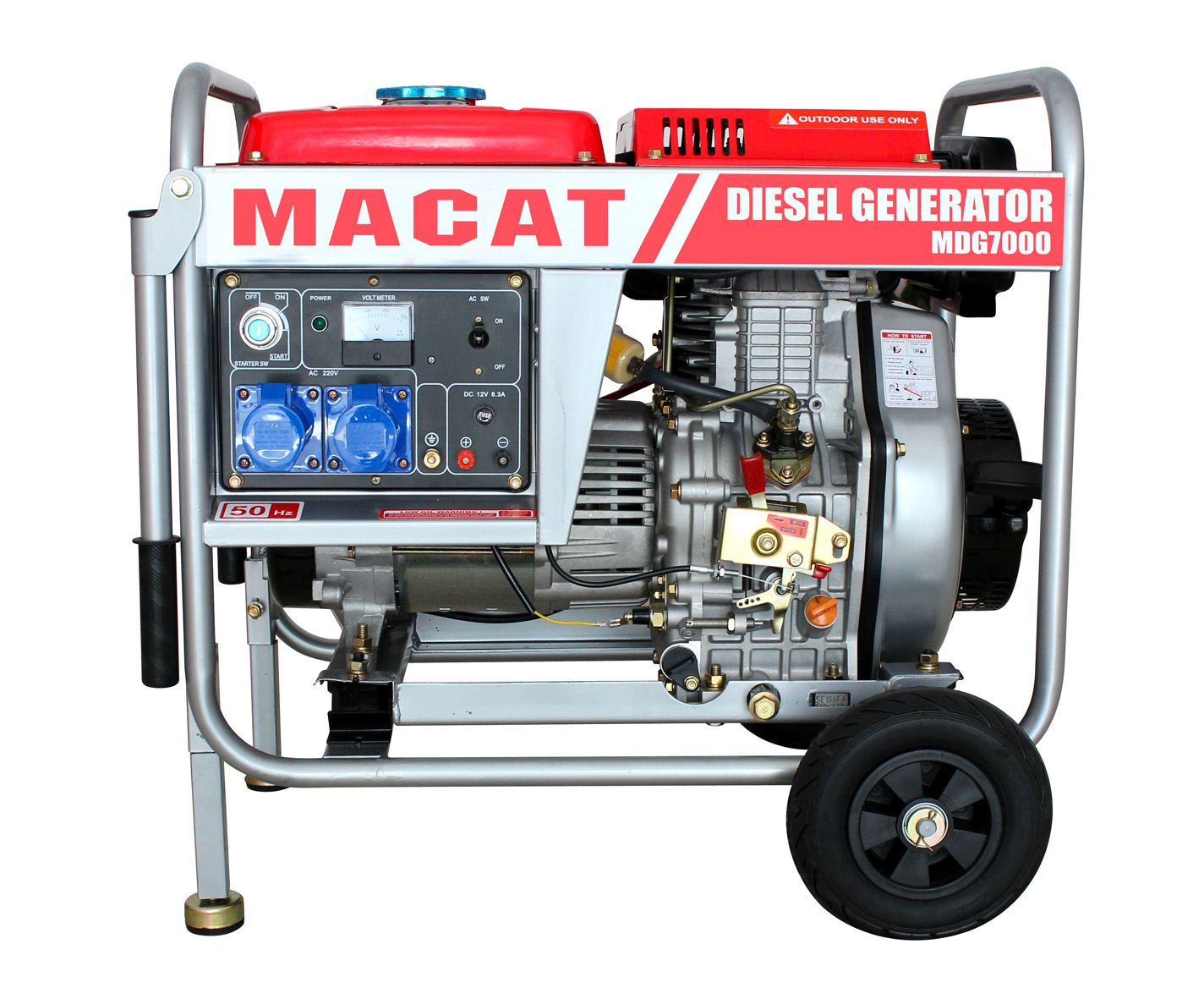 OPEN TYPE 5KW DIESEL GENERATOR